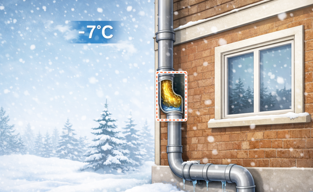 경기광주 싱크대막힘 겨울철 노출배관의 영향