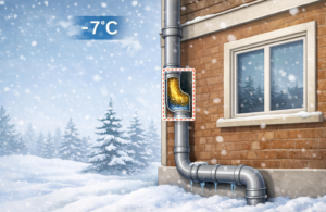 외부 노출 배관 겨울 영향 구조