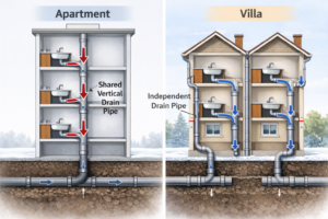 빌라와 아파트의 배관구조차이