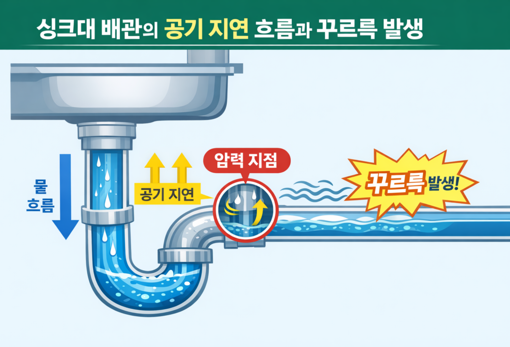 경기광주 싱크대막힘 꾸르륵소리의 원인