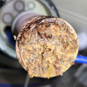 오래된 아파트 싱크대막힘 배관 내부모습