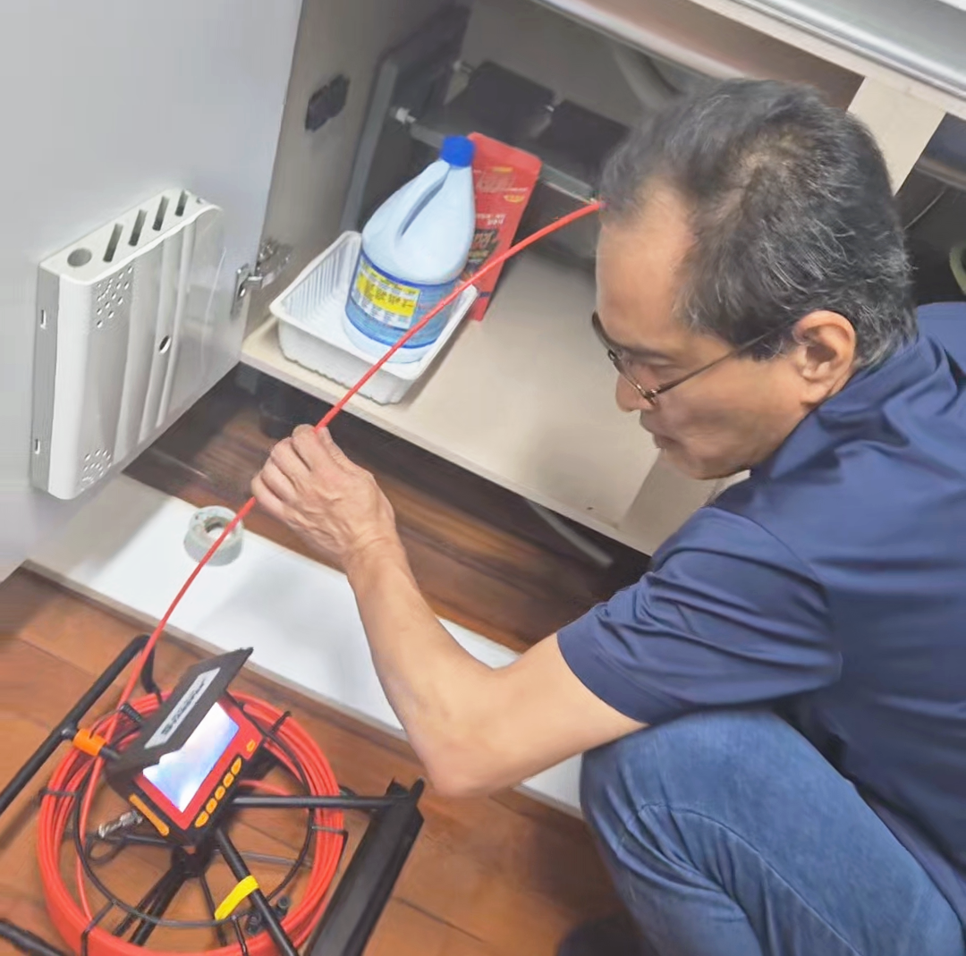 광남동 싱크대막힘 현장 배관 내시경 점검