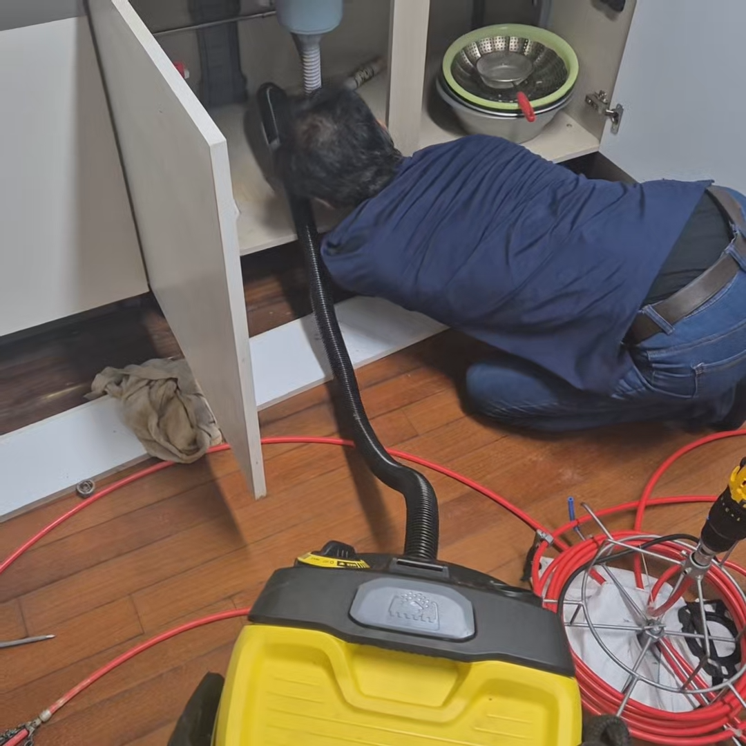 광남동 싱크대막힘 2차석션작업